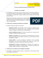 Investigación psicología importancia características