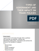 Types of Government and Their Impact On Trade