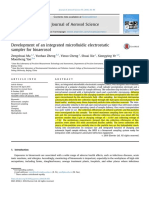 2016 - Zengshuai - Development of An Integrated Microfluidic Electrostatic Sampler For Bioaerosol - Paper