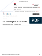 The Crumbling Rule of Law in India