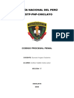 Codigo Procesal Penal - Zentner Castillo Carlos - Seccion E - Semana 2 - Caso Practico