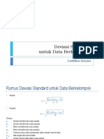 Materi Standard Deviasi Data Kelompok