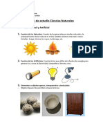 Guía de Estudio Ciencias Naturales