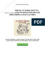 21 Dirty Tricks at Work How To Beat The Game of Office Politics by Mike Phipps Colin Gautrey PDF