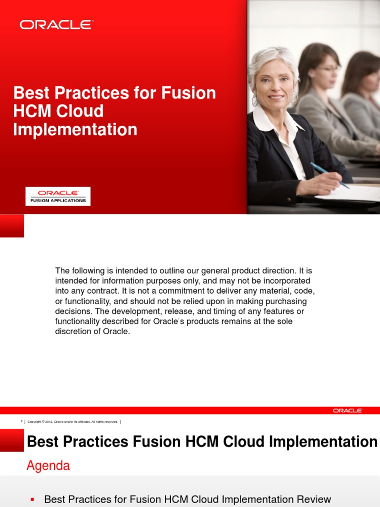 Best Practices For Fusion HCM Cloud Implementation | PDF | Software As ...
