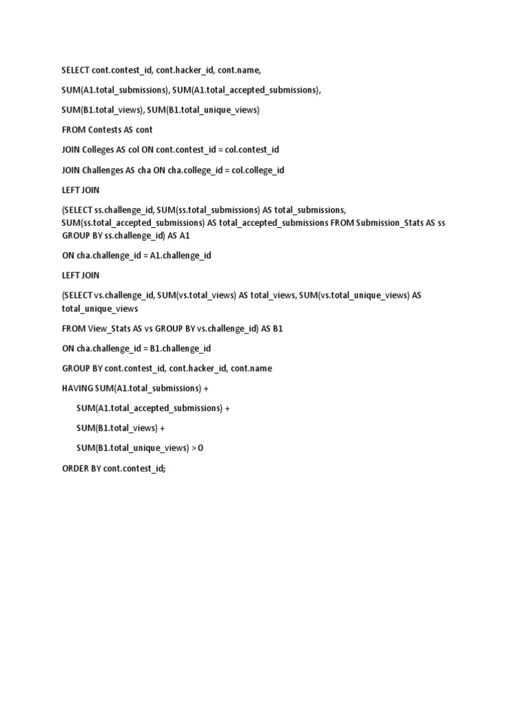 SQL Join | PDF