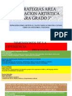 Estrategias Area Educacion Artistica para Grado 3°