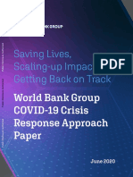 World Bank Group COVID 19 Crisis Response Approach Paper Saving Lives Scaling Up Impact and Getting Back On Track