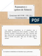 Repasamos y Corregimos de Sintaxis - Ejemplos Oracion Bimembre Simple: "El Espejo Africano"