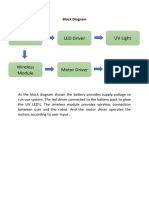 Battery UV Light LED Driver: Block Diagram