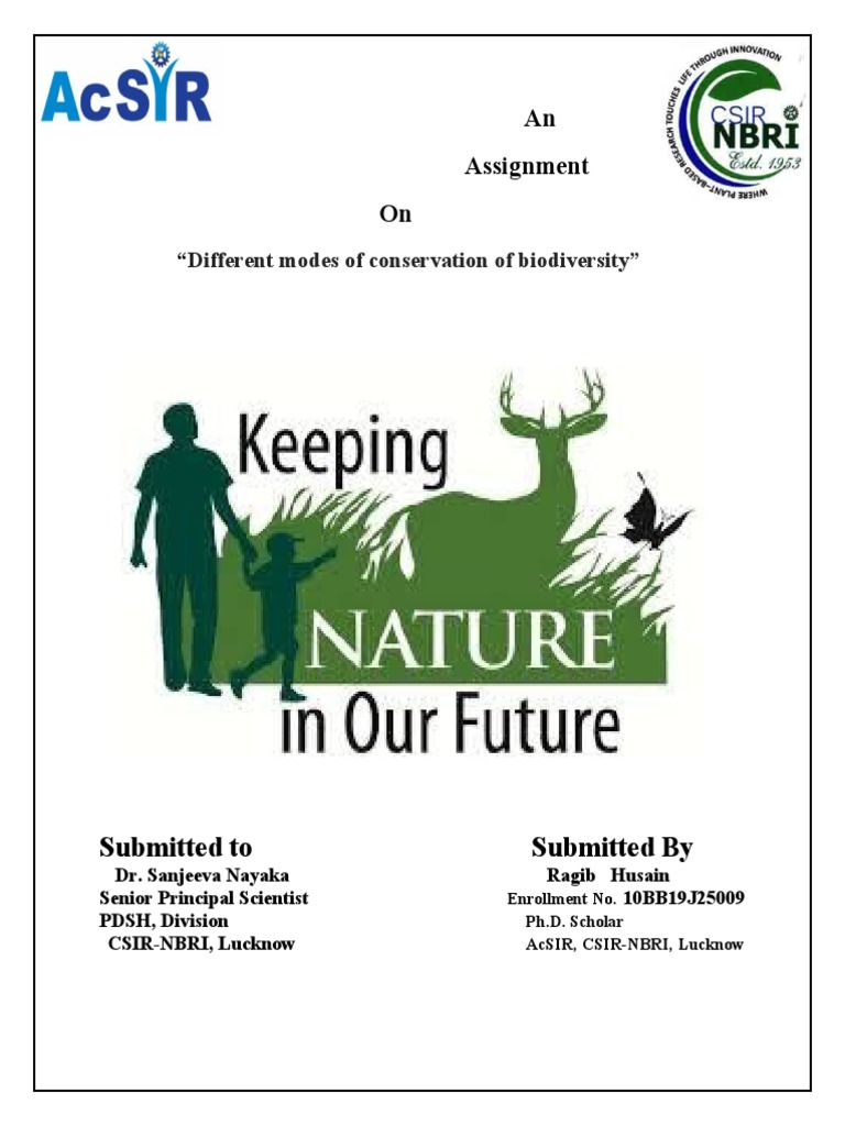 Biodiversity Conservation in India | PDF | Biodiversity | Conservation ...