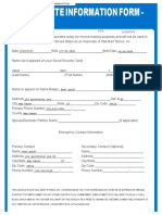 Associate Information Form - : WM - Aif - Document Neel Patel