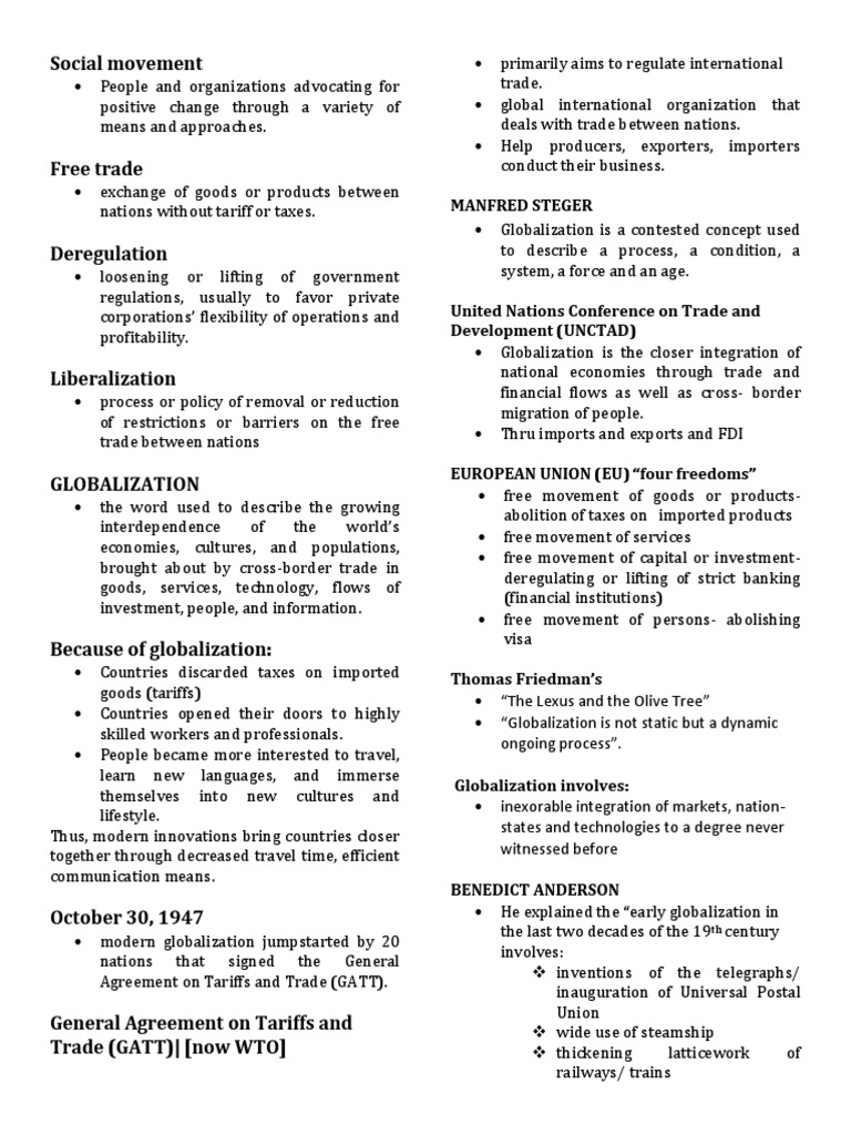 Understanding Globalization Dynamics | PDF | Bretton Woods System ...