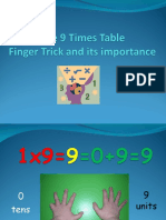 9times Table Finger Trick