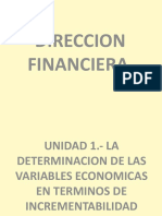 Unidad 1. - Determinacion de Las Variables Economicas en Terminos de Incrementalidadad