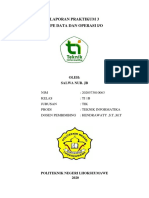 Laporan Praktikum 3 Tipe Data Dan Operasi I/O