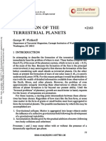 Formation of The Terrestrial Planets PDF