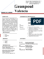 Curriculum Vitae Geanpoul Valencia Vera