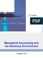 Managerial Accounting and the Business Environment Chapter One Summary