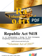 Voluntary Act Of2007