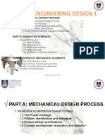 Mec531: Engineering Design 1: Part A: Mechanical Design Process