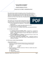 Module 3 Pharma Safety and Quality of Drug Administration Final PDF