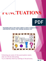 Punctuations PPT Class 4