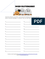 Halloween Scattergories