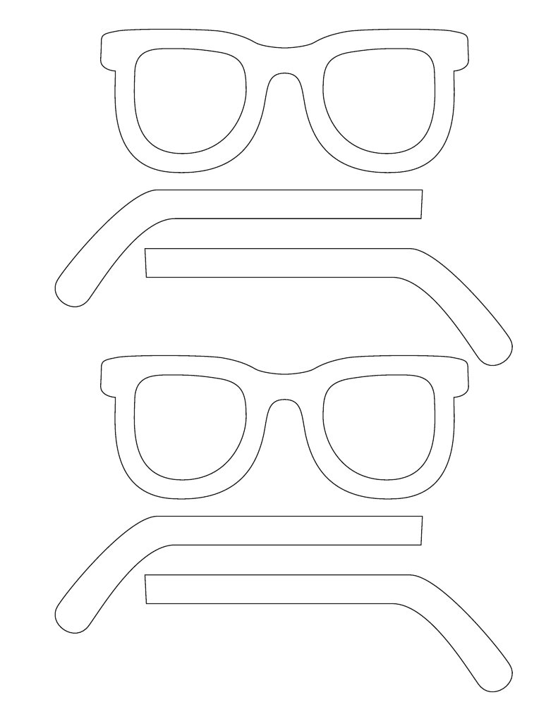 Free Printable Eyeglass Template