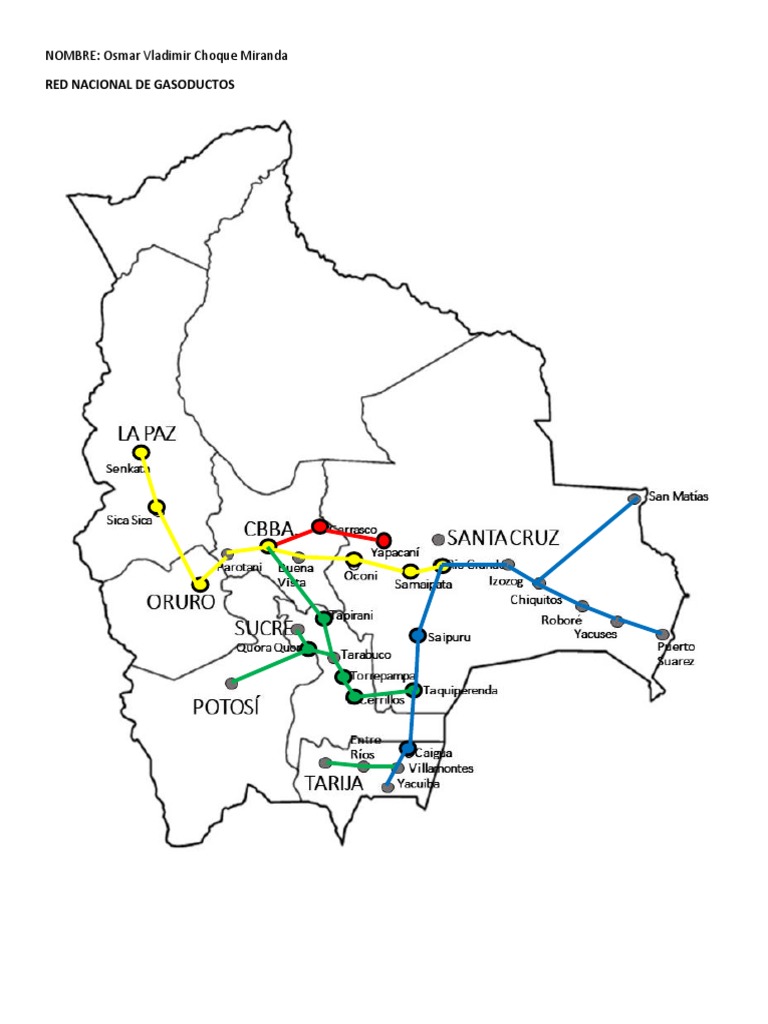 Red Nacional de Gasoductos y Oleoductos en Bolivia | PDF