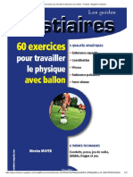 60 Exercices Pour Travailler Le Physique Avec Ballon - Football - Magazine Vestiaires PDF