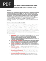 SOP Template | PDF | Laboratories | Safety