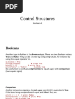 2 Python Control Structures