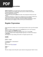 Regular Expressions: Regular Expressions Are A Powerful Tool For Various Kinds of String Manipulation