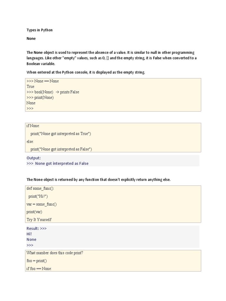 Types in Python | PDF | Boolean Data Type | Formalism (Deductive)