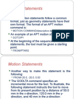 APT Motion and Contouring Statements Guide