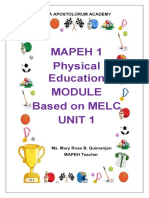MAPEH 1 PHYSICAL EDUCATION1st