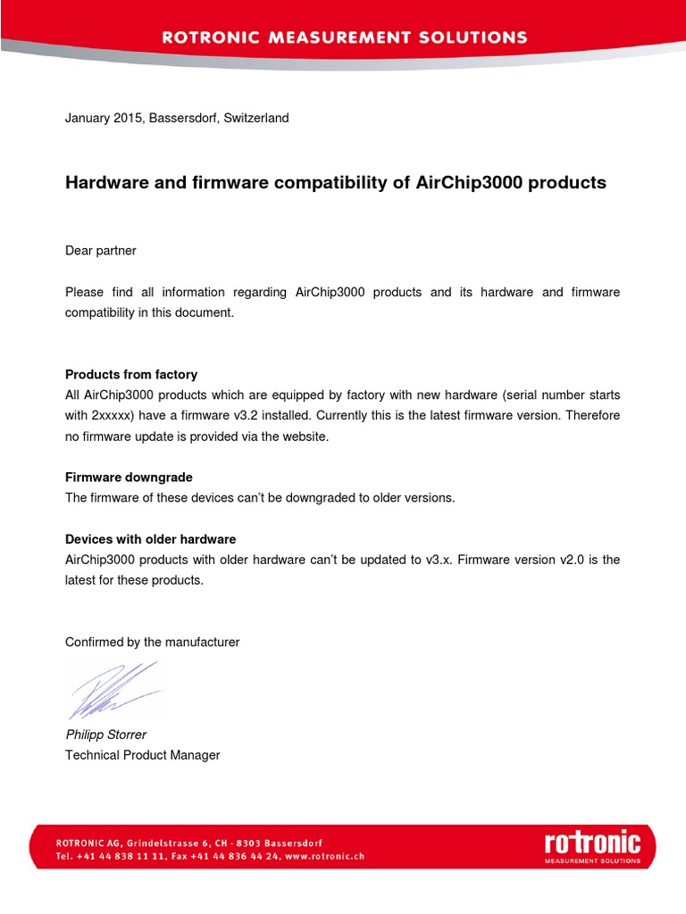 AirChip3000 Hardware Compatibility Guide | PDF