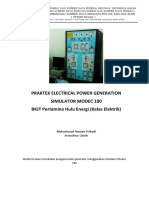 Job Sheet Praktek Electrical Power Generation 9 JP 24 Pebruari 2020 BKJT Kelas ELektrik Modec 100