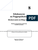 Edukasyon Sa Pagpapakatao 8 Modyul 9 para Sa Mag-Aaral - Pasasalamat Sa Gin