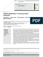 Topical Application in Burning Mouth Syndrome: Sciencedirect