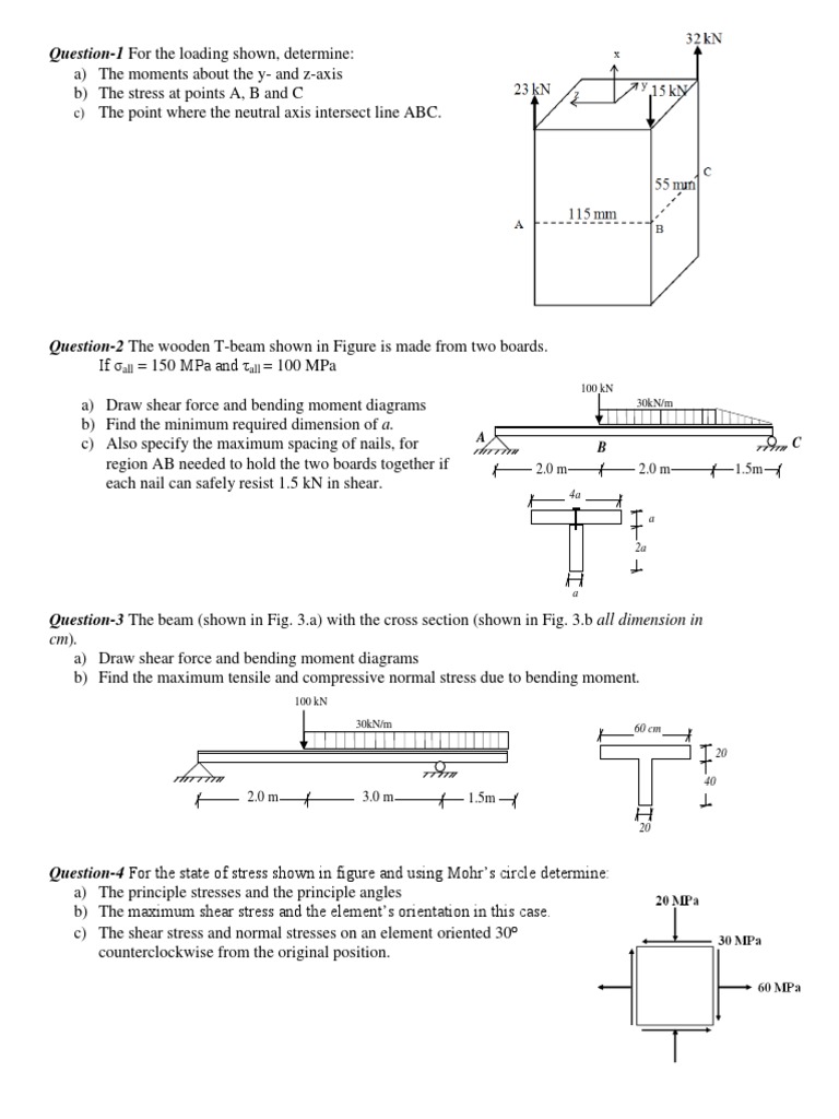 Structural Analysis and Stress Calculations | PDF
