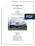 MIS Report on FedEx Corporation's Industry Structure, IT Strategy, and Value Chain