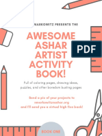 Awesome Ashar Artist Activity Book!: Mrs. Markowitz Presents The