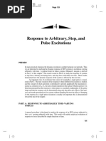 Response To Arbitrary, Step, and Pulse Excitations: Part A: Response To Arbitrarily Time-Varying Forces