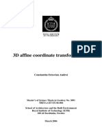 3D Affine Coordinate Transformations