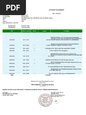 Bank Statement