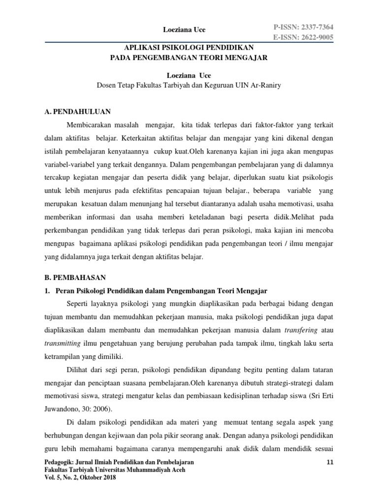 Jurnal Psikologi | PDF