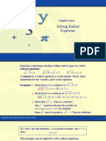 Solving Radical Equations: Digital Lesson