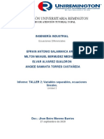 Ecuaciones Diferenciales - Elvar Alvarez - Samanta Torres - Milton Bermudez - Efrain Salamanca